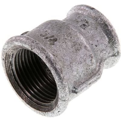 Rp 3/4'' x Rp 1/2'' Verzinkt Gietijzeren Ronde Sok 25 Bar [5 Stuks]