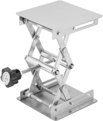 Lifting Platform - Laboratoy Lifting Stand - Scissor Rack 100 * 100Mm - Voor Stabiele Lifting Prestatie - Voor Hoogte Aanpassing in Fysica - Experimenten