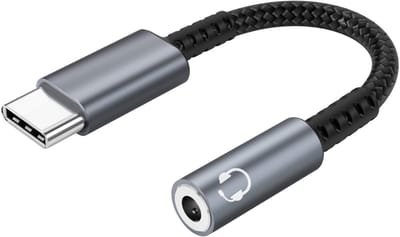 Adapter voor USB C naar 3,5 mm hoofdtelefoonaansluiting
