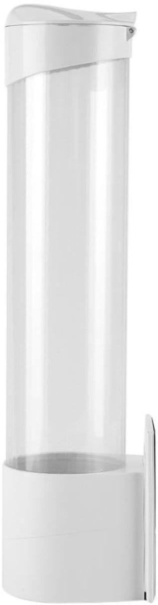 Dailygoods- Bekerhouder Waterdicht - Papieren Dispenser - Kunststof Container - Capaciteit 50 Stuks - Afmetingen 38 x 10 cm - Antistof - Bekerdispenser