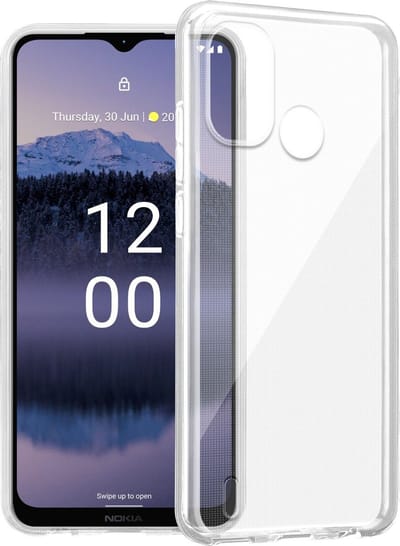 Cadorabo Hoesje geschikt voor Nokia G11 Plus in VOLLEDIG TRANSPARANT - Beschermhoes gemaakt van flexibel TPU Silicone Case Cover