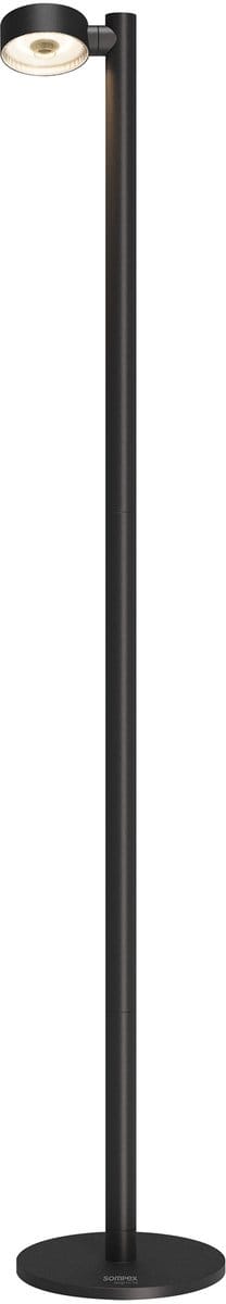 Sompex | vloerlamp RONDA| zwart | oplaadbare vloerlamp| dimbaar / warm en koud licht