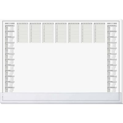 Sigel H7366 Bureau onderlegger 2-jaarskalender, Weekplanner 2027, 2028 Doorzichtige beschermstrip (b x h) 59.5 cm x 41 cm 40 vellen 1 stuk(s) H7366