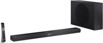 Ultradunne Soundbar - Draadloze Subwoofer - Thuisbioscoop Ervaring - 360W Max Vermogen - 2.1 Kanaals - Zwart