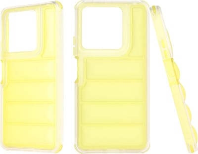 Hoesje geschikt voor Xiaomi Redmi Note 13 5G - Techsuit Wave Shield Shockproof Hard Case Back Cover - Geel