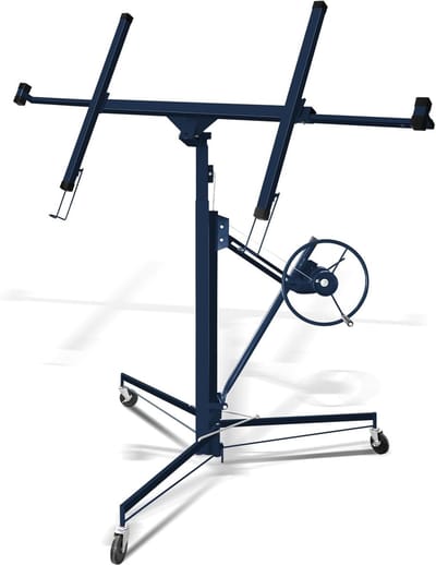 XXL Platenlift - Gipsplaat Versteller - Plafond Plaatsen - Hoge Werkhoogte - Max 350cm Hoog - Blauw