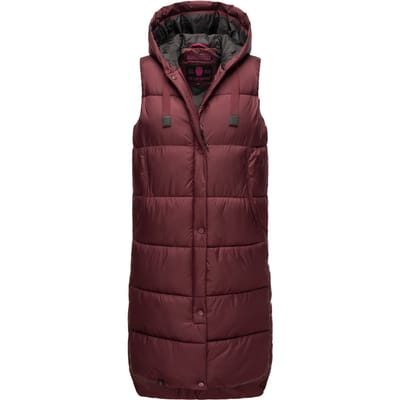 Marikoo Sayorii dames winterbodywarmer – lang, warm & met capuchon