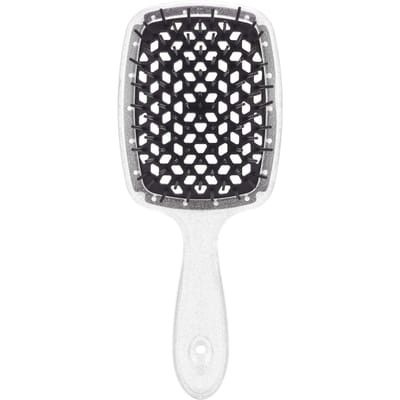 Peigne à Coussin d'Air Peigne pour Cheveux Emêlés Brosse à Cheveux Massage Antistatique Creux Brosse pour Cheveux Mouillés Bouclés Outil de Coiffure de Barbier grise
