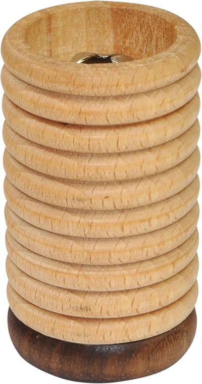 Houten Belletjes Shaker - Rammelaar Muziek - Baby Muziek - Handgemaakt Kwaliteit - 6 x 3.4 x 30 cm