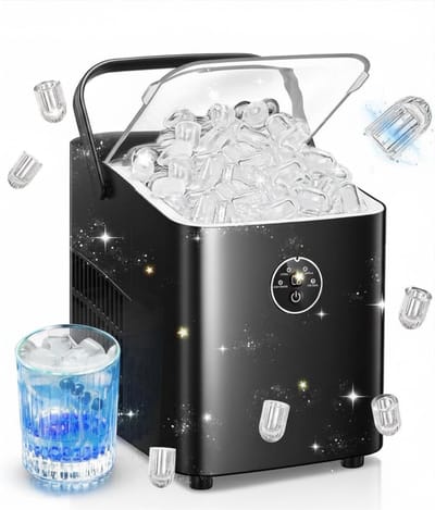 SNJY® IJsblokjesmachine - IJsmachine - IJsblokjesmakers - 1,5L - 14kg/24 Uur - 120W - Zwart