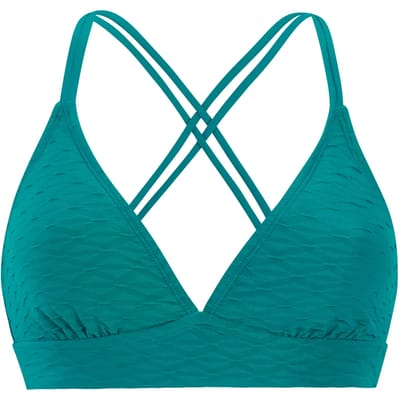 Protest MIXRelaxi - Triangel bikini top Dames - Koordsluiting - Uitneembare vulling - Normale pasvorm - Groen