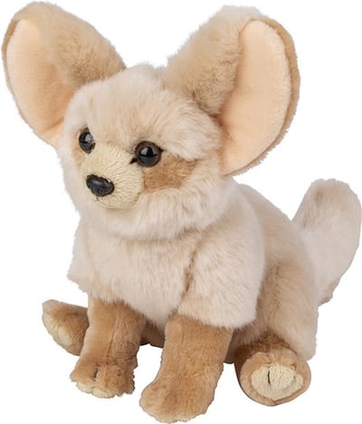 Pluche Fennec/woestijnvos knuffel van 18 cm - Dieren speelgoed knuffels cadeau - Knuffeldieren