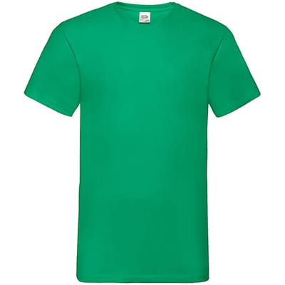 V-hals T-shirt Fruit of the Loom Valueweight