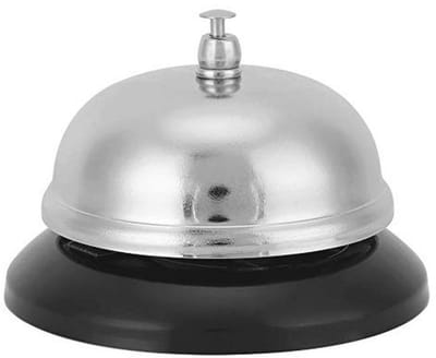 Desk Bell voor Service - Handmatige Bel voor Hotels, Scholen, Restaurants en Ziekenhuizen - Duurzame All-Metal Constructie