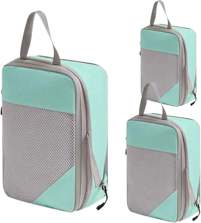 Reis Organizers - Packing Cubes - Ruimte Besparen - Vochtbestendig - 3 Maten - Blauw