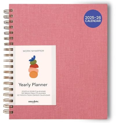 Spiraalgebonden Dag- en Weekplanner 2023-2024 met Bloedbestendig Papier - Organiseer je Jaar