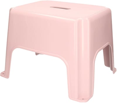 Plasticforte Caravan of camper trapje / opstapje - kunststof - lichtroze - 40 x 30 x 28 cm - 1 trede