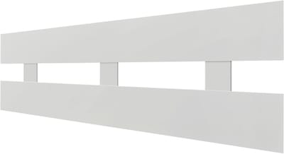 Hoofdbord Hout - Bedombouw Wandmontage - Slaapkamer Decoratie - Gerecycled Materiaal - 140cm Breed - Wit