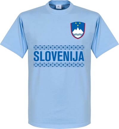 Slovenië Team T-Shirt - Licht Blauw - L