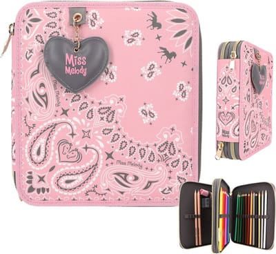 Miss Melody 2-vaks etui met hanger BANDANA Pennenzakken en -etui's