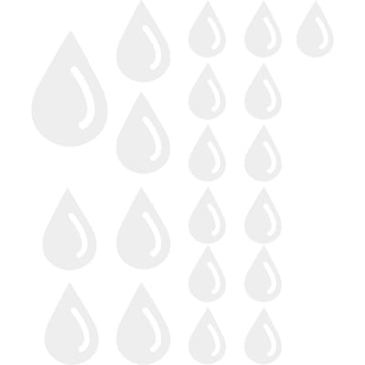 Stickers Muraux Miroir Autocollants Muraux Stéréoscopiques Forme Goutte d'Eau Art Décoration de Maison Argent white