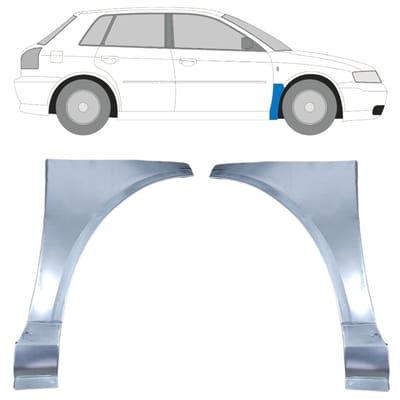 Reparatiepaneel voorspatbord voor Audi A3 8L 1996-2003 / Links + Rechts / Set
