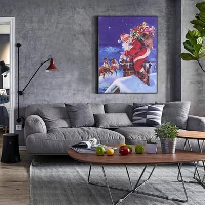 Diamond Painting Happy Santa Claus Diamond Mozaïek Foto Stitch Borduurpatroon Borduren 20X30CM