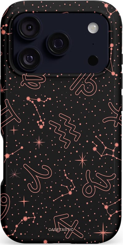Casetastic hoesje geschikt voor Apple iPhone 17 Pro - MagSafe - Dubbellaagse bescherming - Astropuls - Fashion Case - Zwart