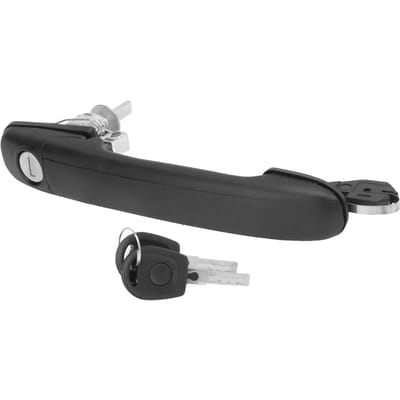 Buitendeurgreep linksvoor rechts 6K0837205 met 2 sleutels ter vervanging voor Seat Alhambra 1996-2010 gray