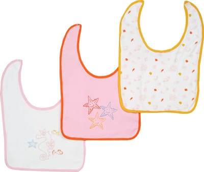 Bianco Blu Babies Slabber - 3 stuks - Roze