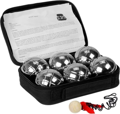 Boccia bal set - Petanque ballen - Buiten spelen - Officiële toernooi afmetingen - 6x 73mm ballen - Metaal