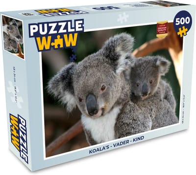 Puzzel Koala's - Vader - Kind - Kinderen - Jongens - Meisjes - Legpuzzel - Puzzel 500 stukjes