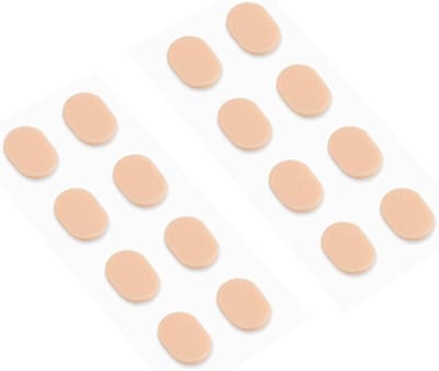 50 stuks traanvormige, antislip neuspads van latexschuim voor brillen (Zwart B); zacht, comfortabel en antislip. Ze voorkomen dat brillen en zonnebrillen van de neus glijden, verlichten de druk en helpen drukplekken en afzakken te voorkomen.