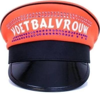 PartyXplosion - Pet - Voetbalvrouw - Oranje