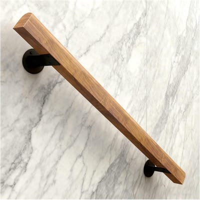 Houten Trapleuning - Ondersteuning Staf - Veilige Trappen - Natuurlijk Hout - 300 cm Lengte