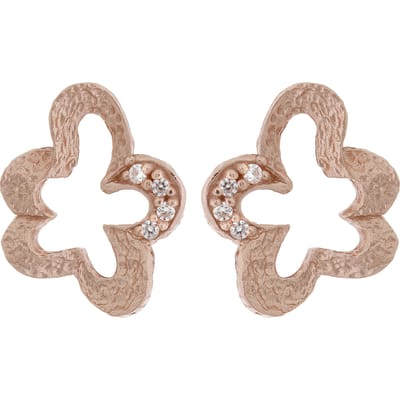 Orphelia 'Malenia' Dames 925 Sterling Zilveren Stud Oorbellen - Roze ZO-7077/1