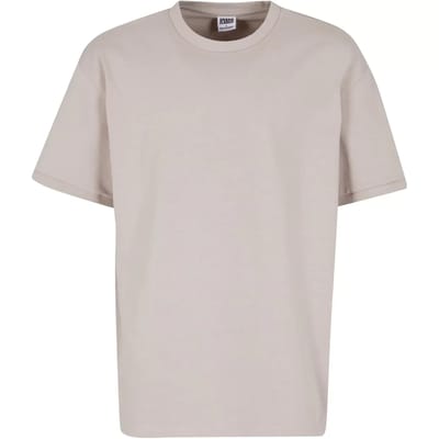 Urban Classics - Rib Cuff Heren Tshirt - S - Grijs