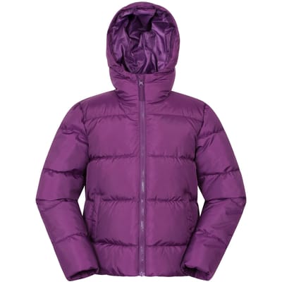 Mountain Warehouse Lottie Waterafstotend Gewatteerd Jasje voor Kinderen/Kinderen (Donkerpaars)