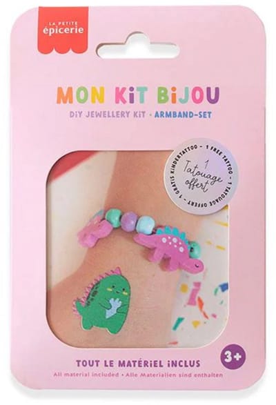La Petite Epicerie Mijn kindersieradenset - Dinosaurusarmband 19 gr H10xW15.5xL0.4cm Creatieve | Hobbyset | kinderen en volwassenen