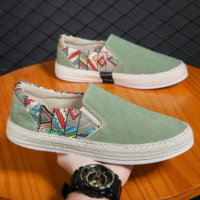 Chaussures pour hommes décontractées respirantes à enfiler, baskets en toile pour hommes, chaussures de bateau classiques d'été pour hommes, mocassins pour hommes, espadrilles bon marché 44 orange