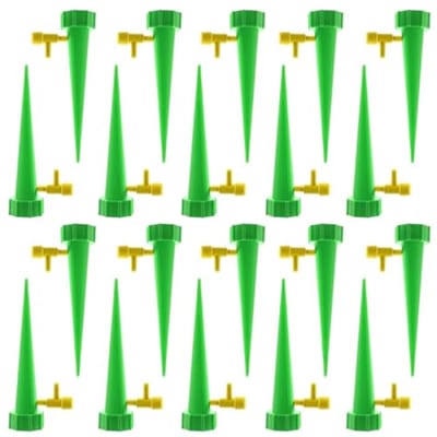 Automatische wateringset 20 stuks - plantenwaterdispenser met instelbare druppelsnelheid - irrigatiesysteem voor kamerplanten, tuin en balkon - voor vakantie en dagelijks gebruik