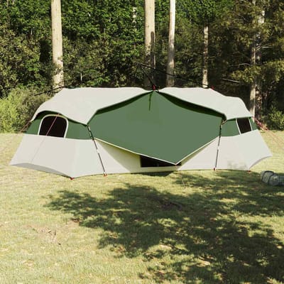 vidaXL Binnentent met dak met opslag Groen 520 x 520 x 190 cm taft
