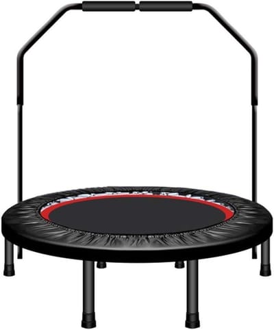 Fitness Trampoline - Rebounder Workout - Cardio Training - Opvouwbaar Design - 40 inch / 101 cm - Zwart