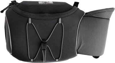 Heuptas - Hondenwandel Tas - Handsfree Wandelen - Ruim Compartiment - 23x11x16cm - Zwart Grijs