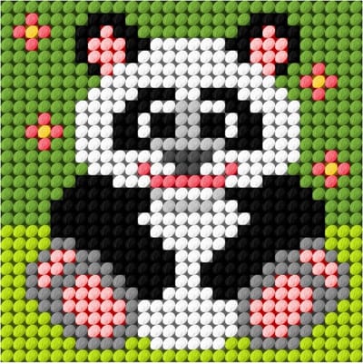 Borduurpakketje - MY FIRST EMBROIDERY - ORCHIDEA - PANDA