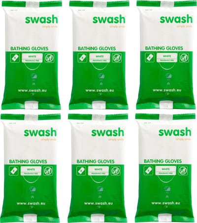 Swash Washandjes - Parfumvrij - 6x 8-pack voordeelverpakking