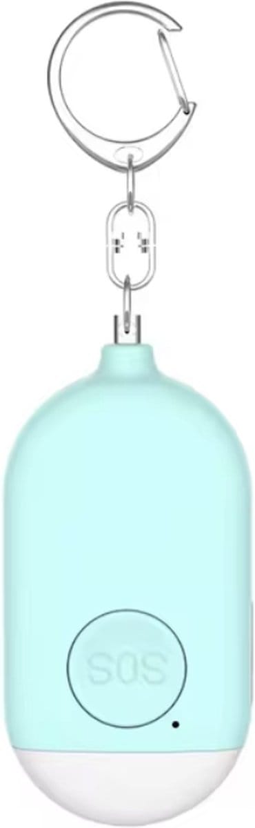 Finnacle - Alarm met 130 DB, zelfverdediging en handige LED functies - voor aan je sleutelhanger in blauw
