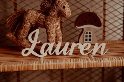 BolleToet - houten naam - sierletters - decoratie - kinderkamer
