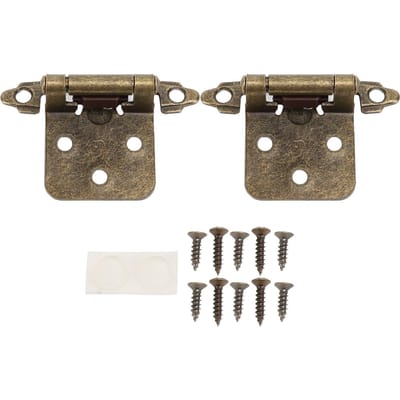 Camperkastscharnier 1 2 inch Overlap Zelfsluitend Kastscharnier Hardware voor Camper Boot Badkamer Keuken brons