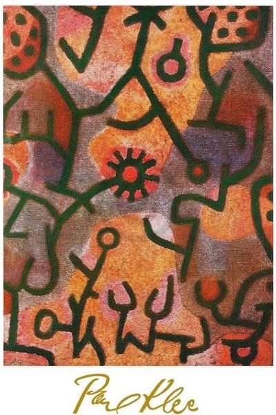 Kunstdruk Paul Klee - Flora di Roccia 60x80cm